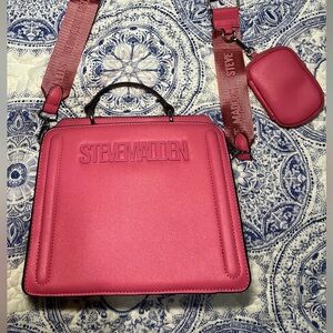 Steve Madden Pink Crossbody Bag with Double Crossbody Straps